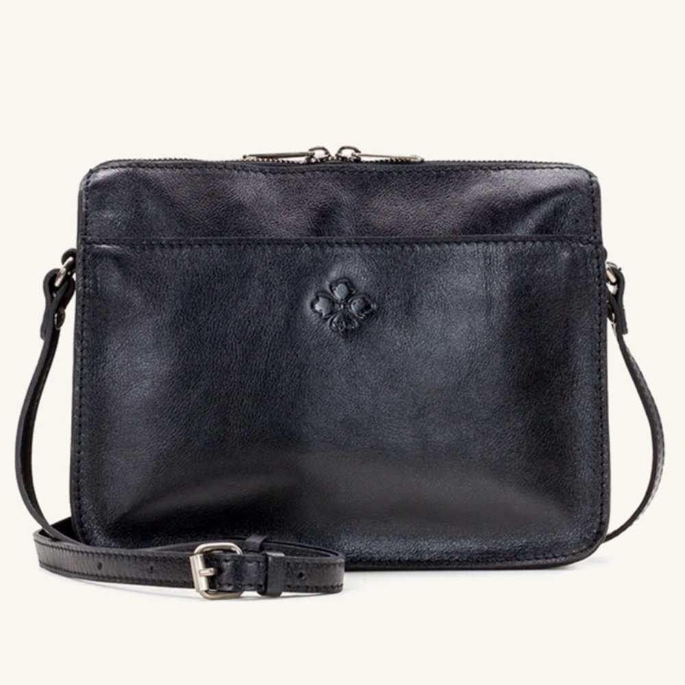 Patricia Nash Nazaire Zip Top Crossbody Black